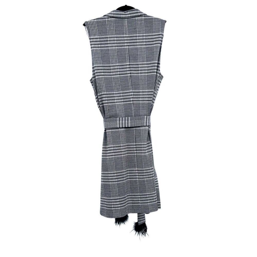 Vilagallo Vest Long Plaid - Picture 7 of 11